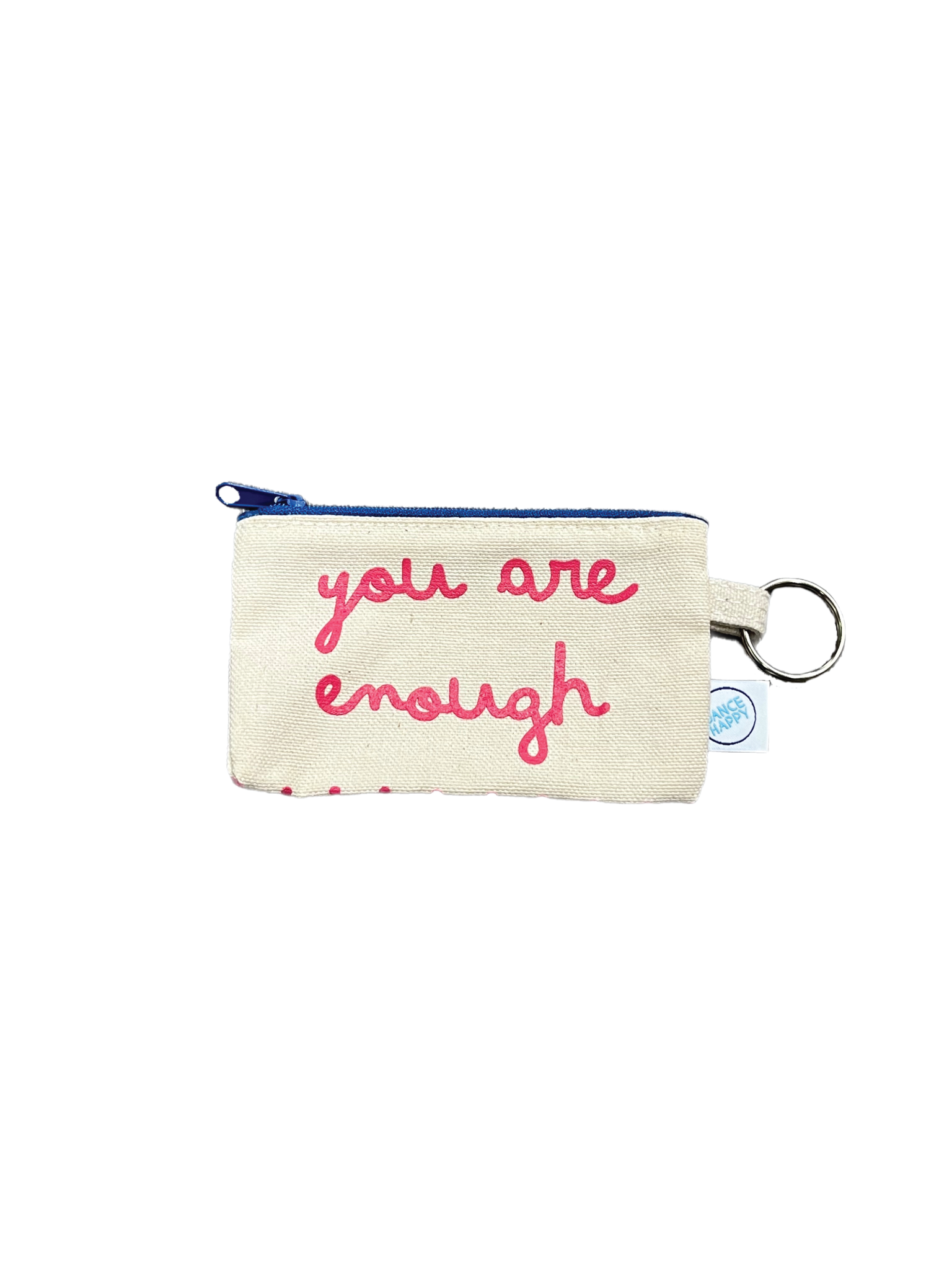 You Are Enough cardholder with keyring