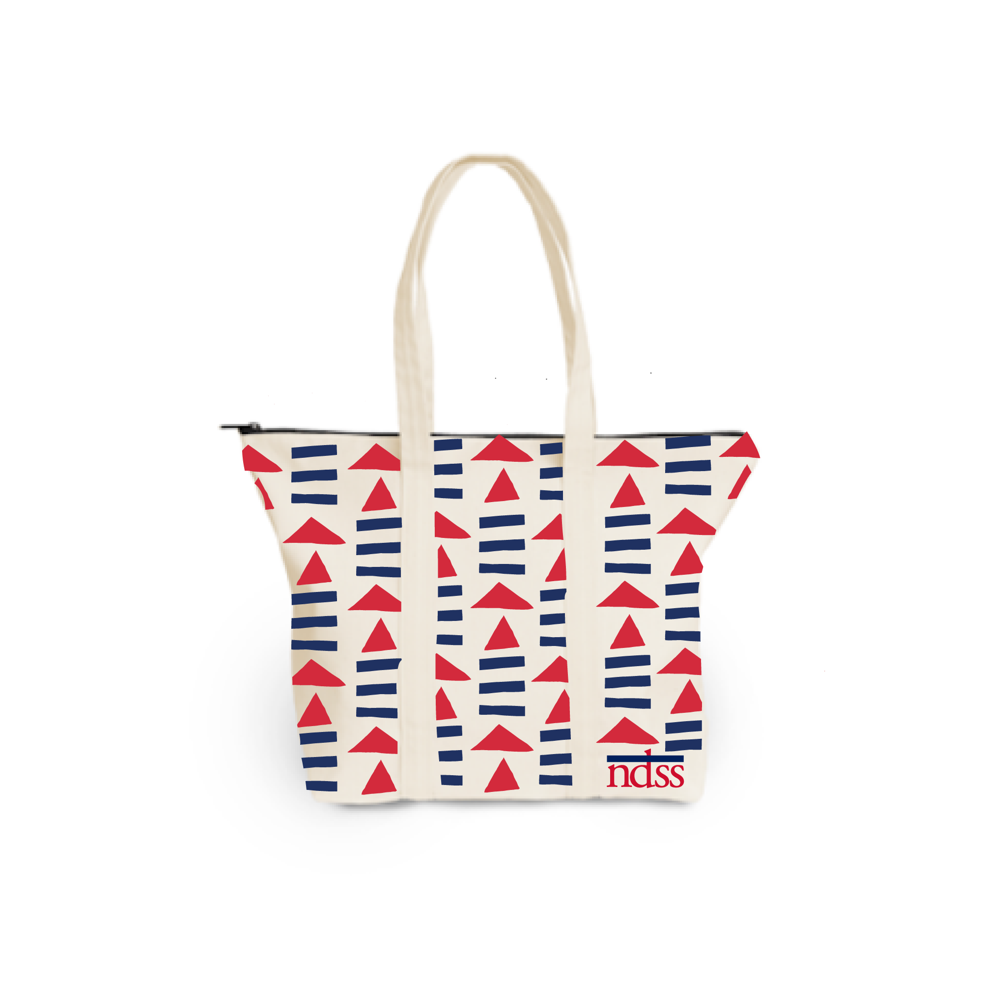 NDSS x Dance Happy Stacked Wide Tote Bag with zipper