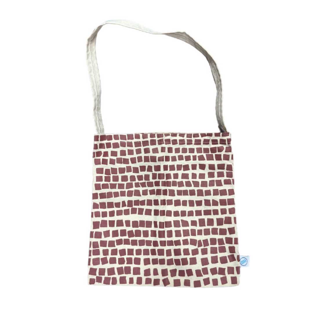 Fair Trade Crossbody Tote (Squares)