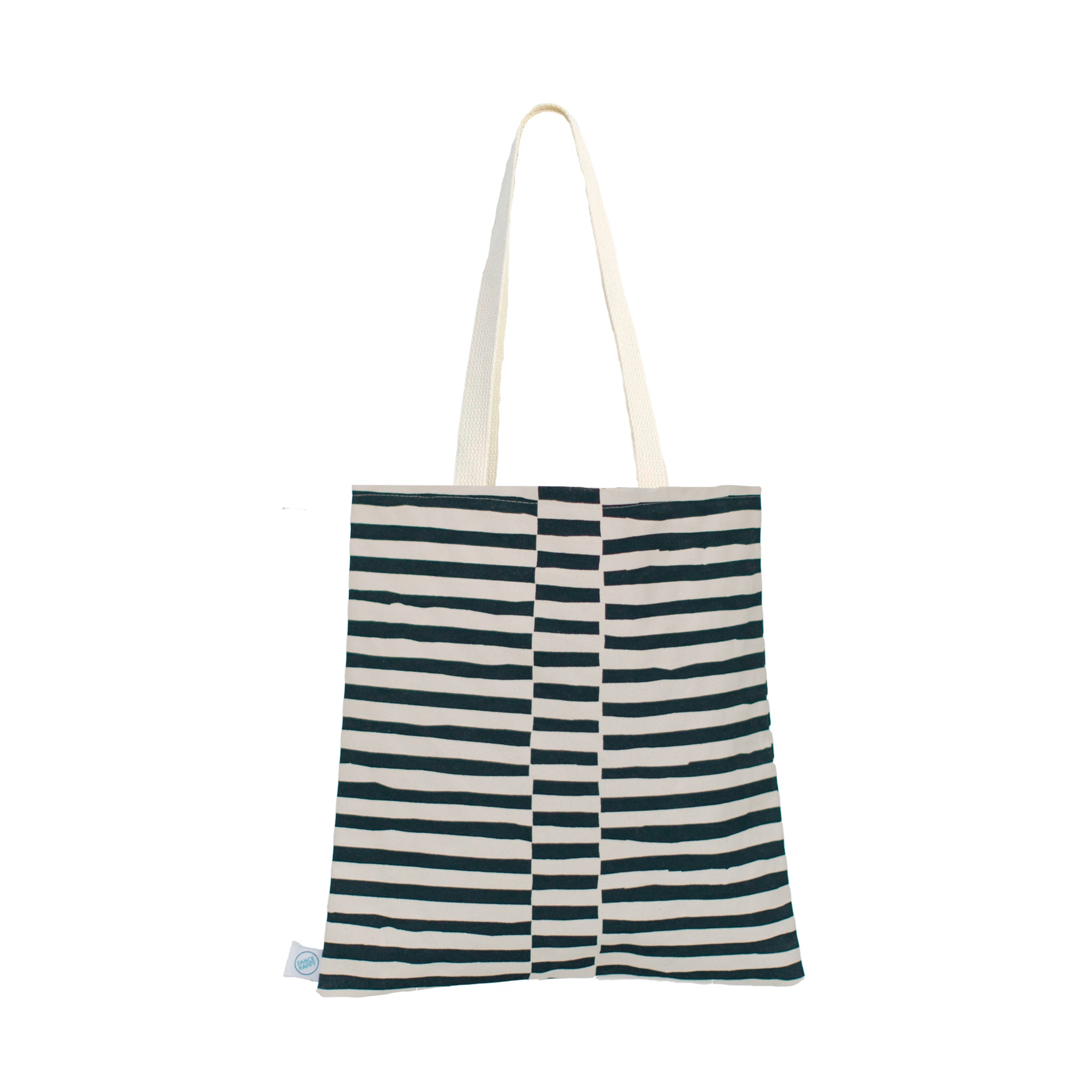 Staggered Lines Flat Tote