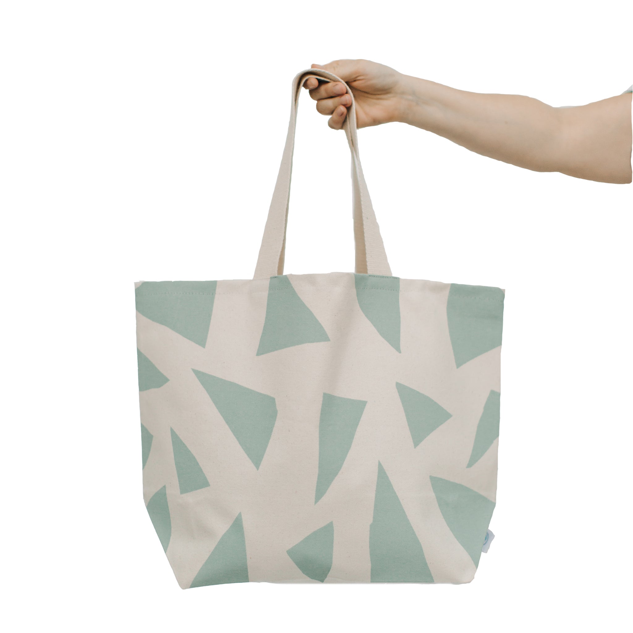 Large Triangles Wide Tote