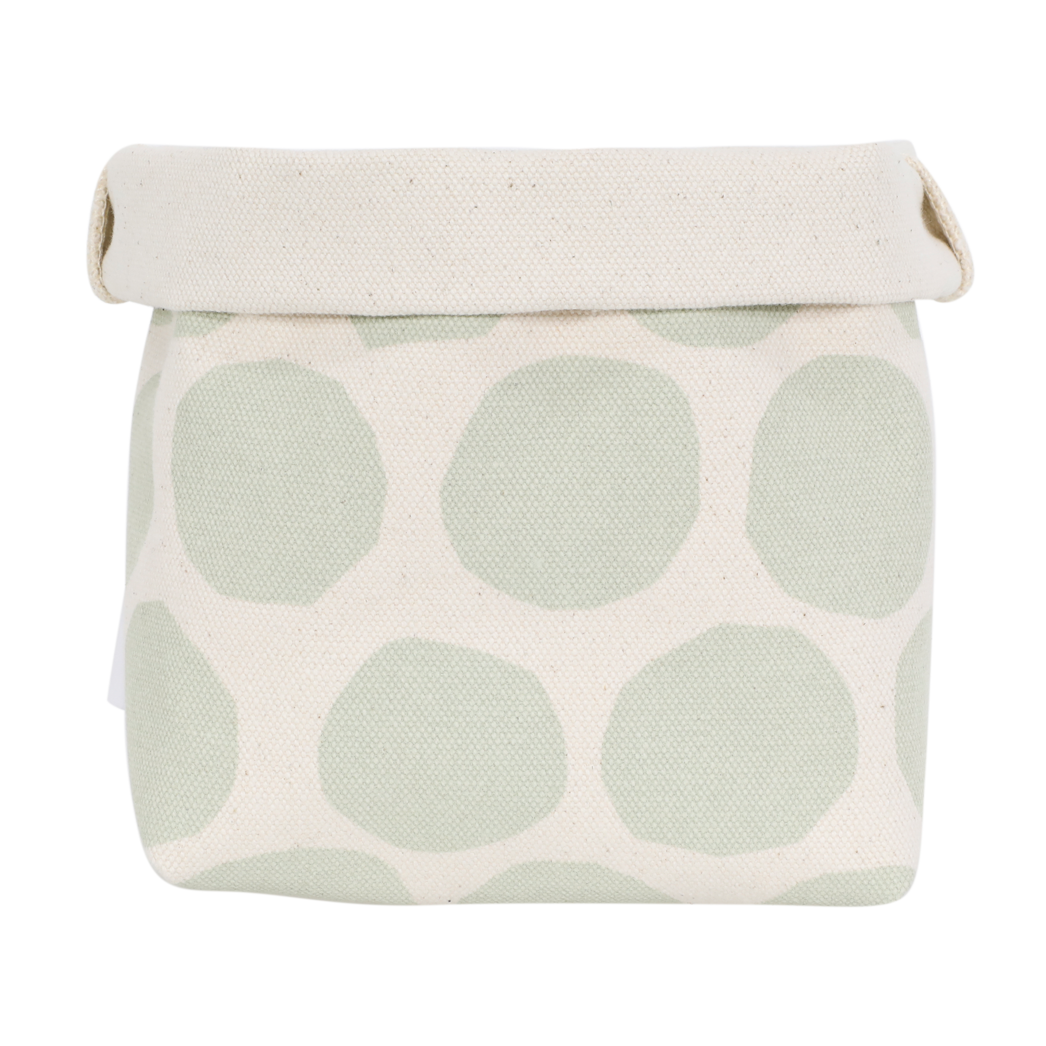 Large Circles Canvas Bin