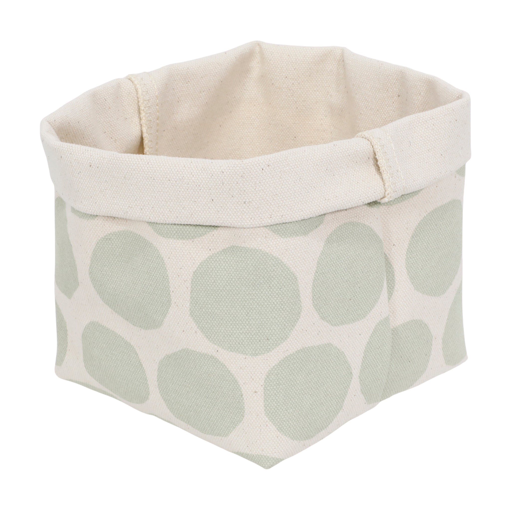 Large Circles Canvas Bin