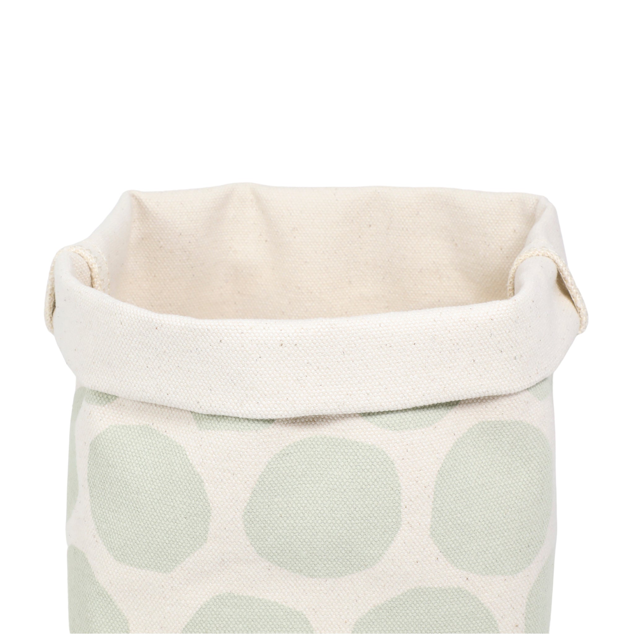 Large Circles Canvas Bin