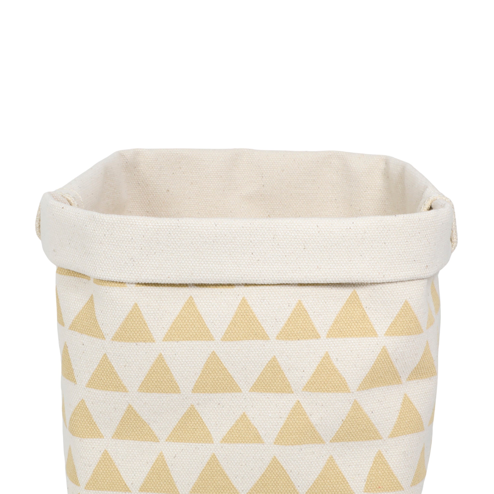 Triangles Canvas Bin